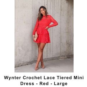 Wynter Crochet Lace MIDI dress by Endless Rose